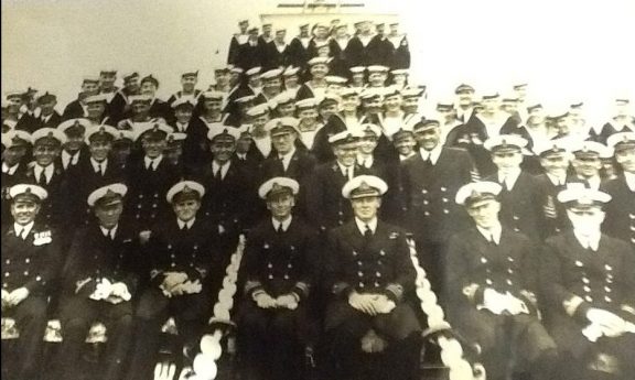 The crew of HMS Wellington on the New Zealand Station